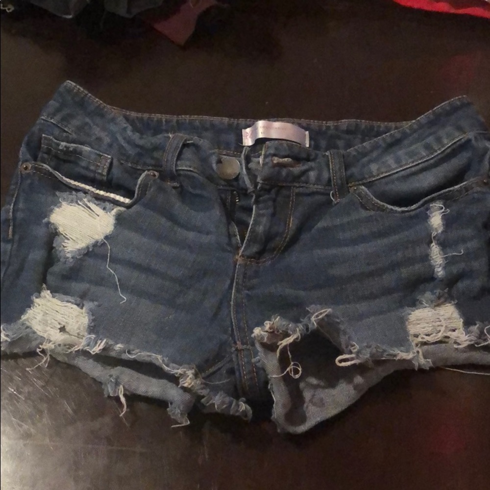 Denim shorts